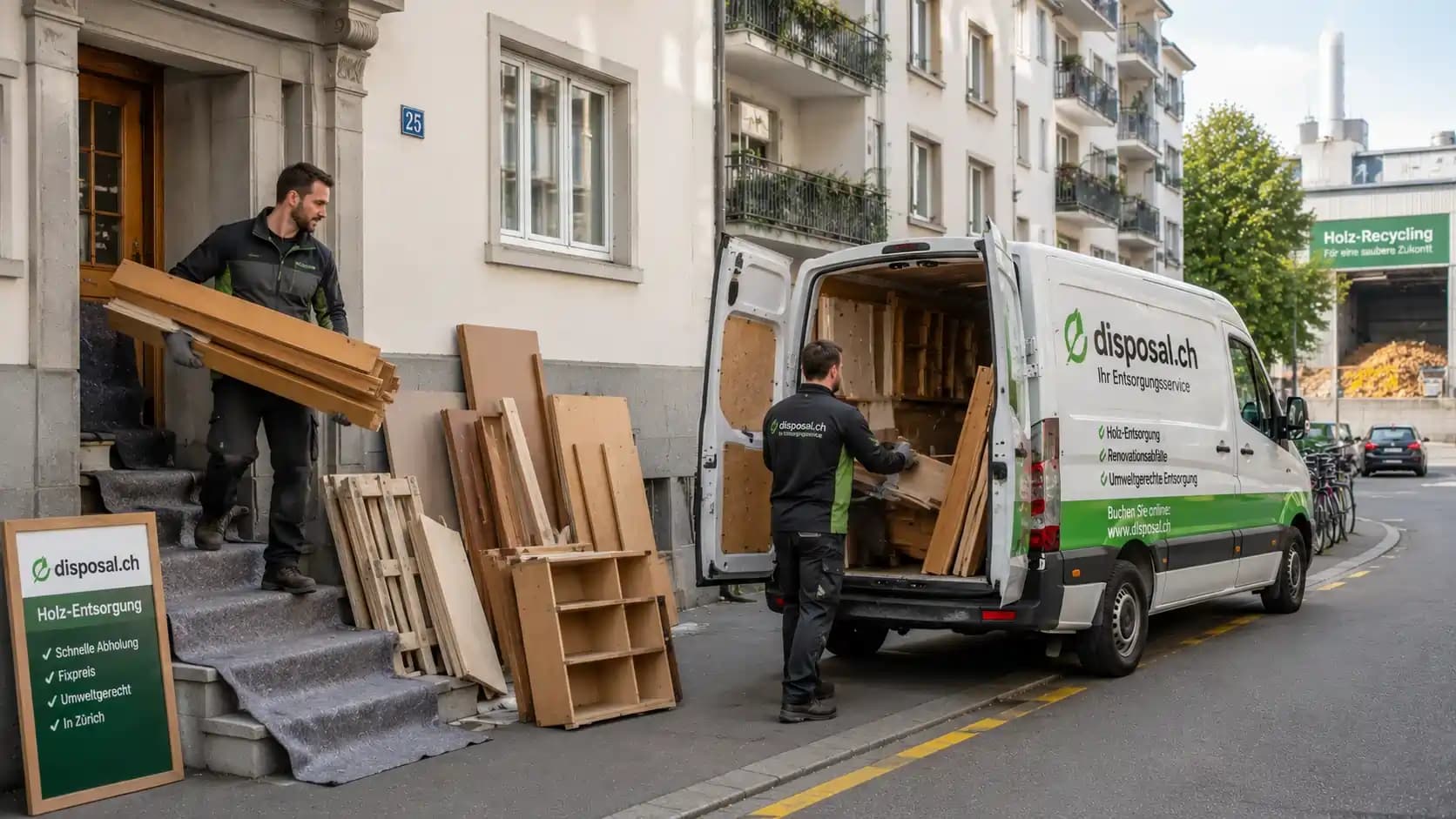Holz entsorgen in Zürich
